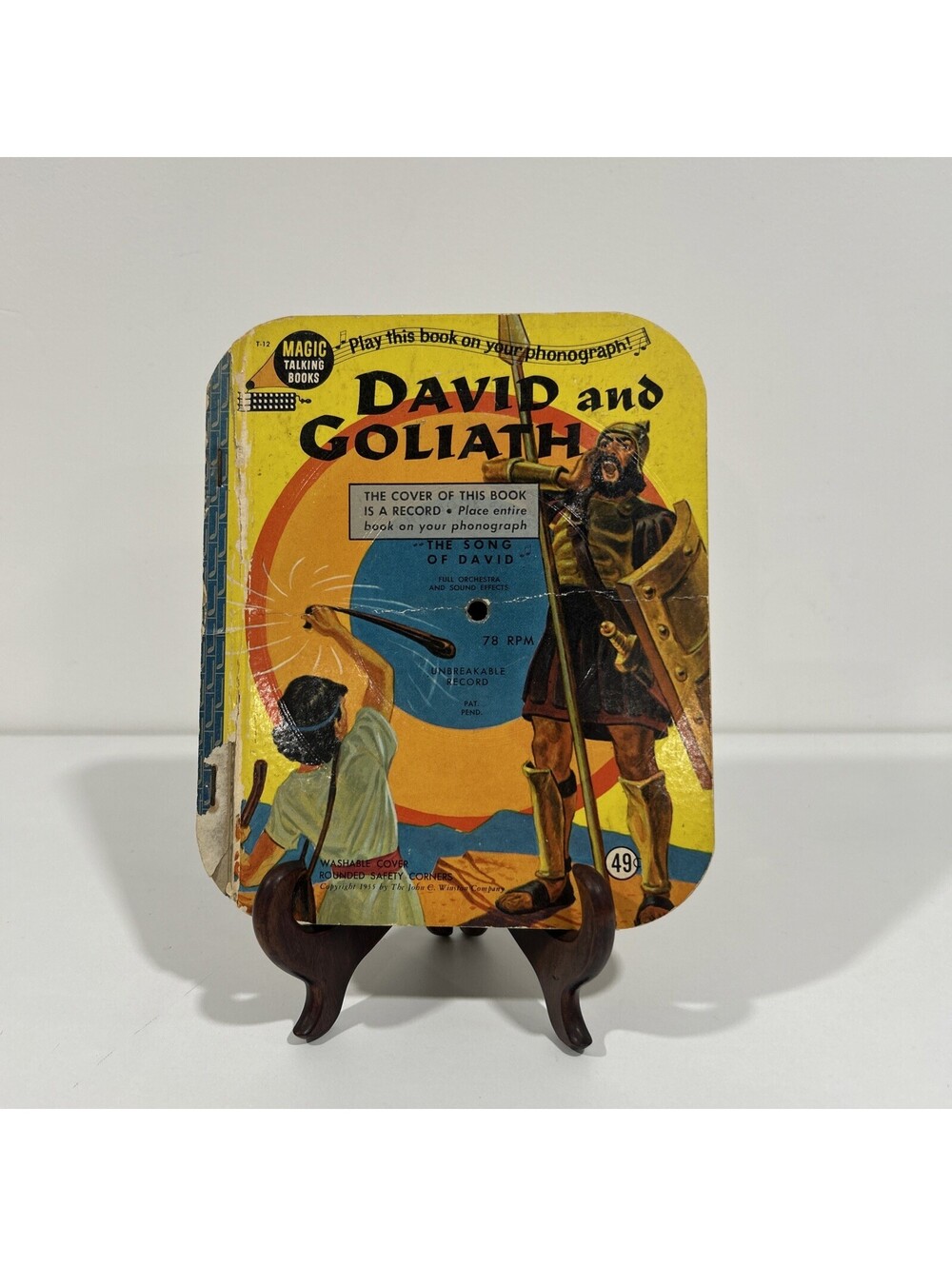 1950s Magic Talking Books David and Goliath Vintage Children’s Book